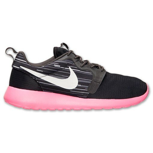 Nike Roshe Run Hyperfuse Basket Homme Code de Style: 636220 002 Frêne Noir / Moyen / Blanc / Rose Hyper