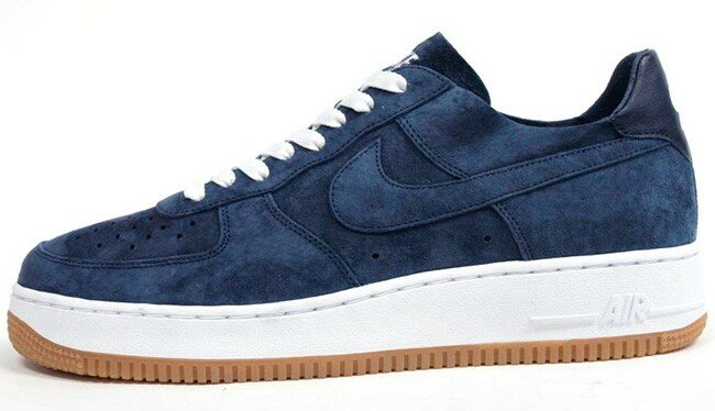 Nike Air Force 1 Low (Basse) Deconstruct Pack "Decon" Obsidian Chaussures Homme Code de Style: 511454-400 Bleu Marine / Blanc / Gomme