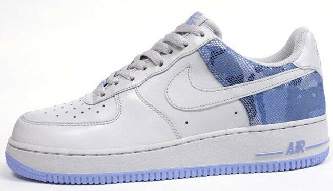 Nike Air Force 1 Low (Basse) Chaussures Femme Gris / Violet Clair