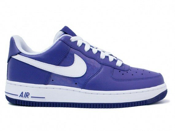 Nike Air Force 1 Low (Basse) Chaussures Femme Code de Style: 315115-512 Université Violet / Blanc