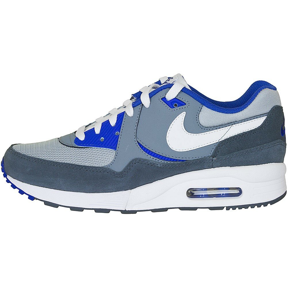 Chaussure Nike Air Max Light GS Femme Code de Style: 653823-101 Aimant Gris / Bleu Royal Jeu / Blanc