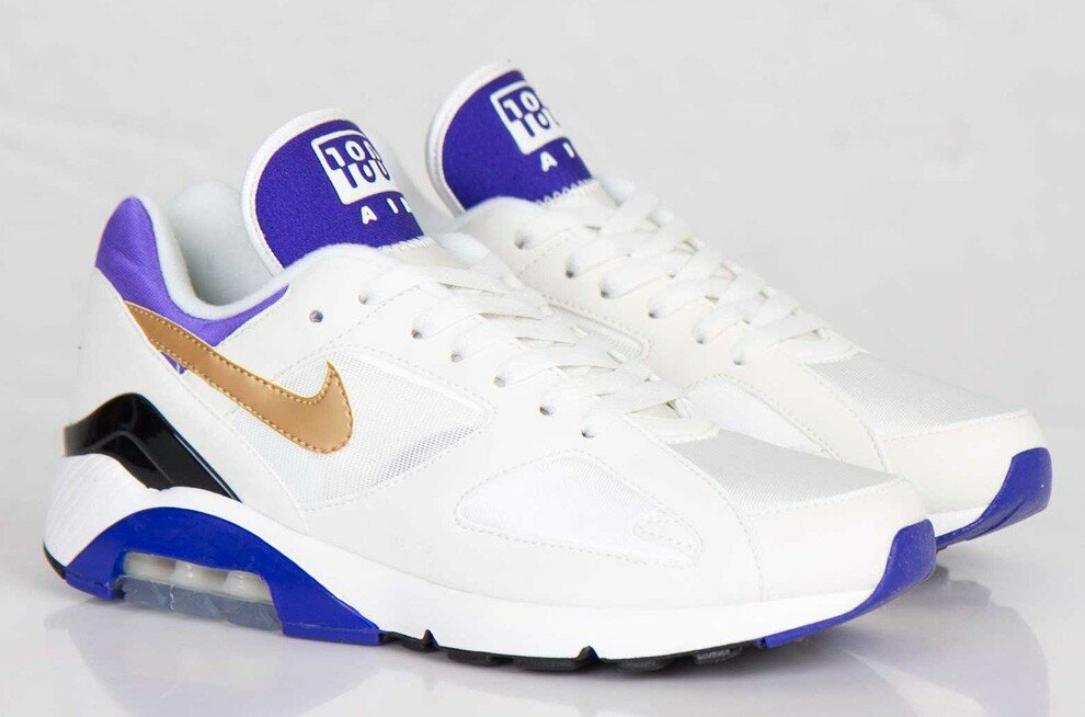 Nike Air Max Terra 180 QS Chaussure Homme Code de Style: 626960-175 Sommet Or Blanc / Métallique / Concord / Bleu / Noir / Violet Vif