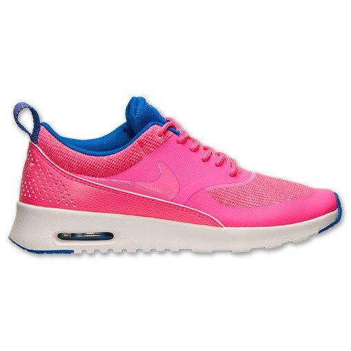 Nike Air Max Thea Premium Chaussure Femme Code de Style: 616723 601 Rose Hyper / Lueur Rose / Bleu Cobalt Hyper / Voile