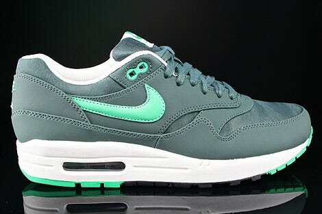 Chaussures Nike Air Max 1 Premium Homme Code de Style: 512033-330 Vendange Verte Voile Noire Gamma Vert