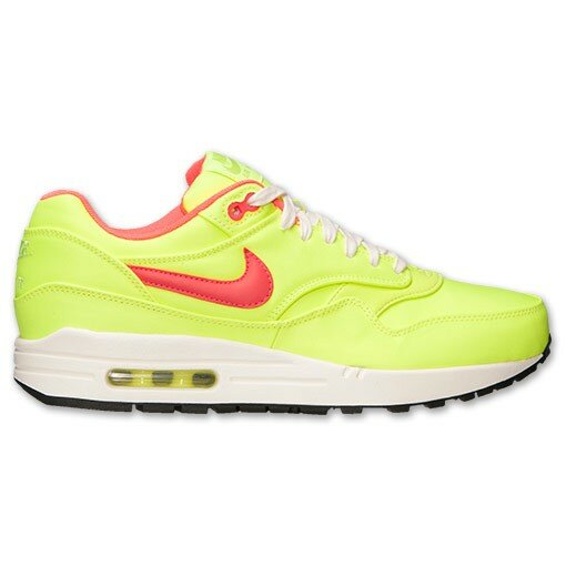 Chaussures Nike Air Max 1 Premium Homme Fluo / Poin?on Hyper / Ivoire / Noir