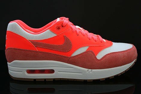 Chaussures Nike Air Max 1 Vintage Femme Code de Style: 555284-106 Naviguer Totale Mangue Lumineux Rouge
