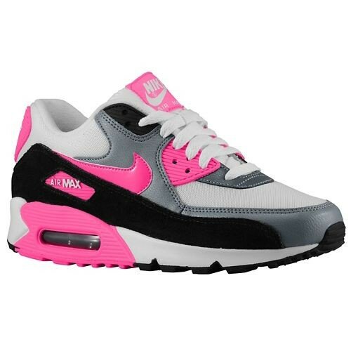 Nike Air Max 90 Essential Chaussures Femme Code de Style: 16730101 Blanc / Gris Clair / Rose Hyper / Noir