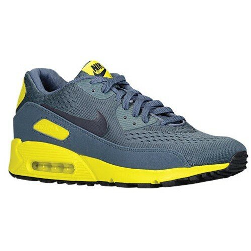 Nike Air Max 90 Premium Comfort EM Chaussures Homme Code de Style: 99405407 Bleu Arsenal Foncé / Obsidienne Noire / Sonic Jaune / Noir