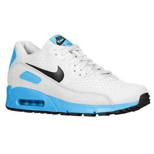 Chaussures Nike Air Max 90 Premium Comfort EM Homme Code de Style: 99405004 Platine Pur / Noir Héros / Bleu