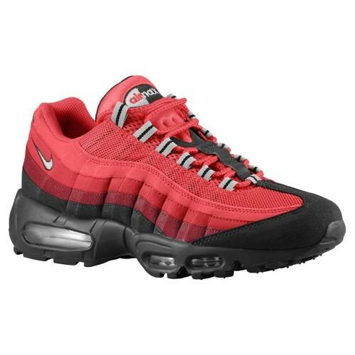 Nike Air Max 95 Chaussures Homme Code de Style: 9048202 Gymnase Rouge / Noir Cendres / Foncé / Argent Métallisé