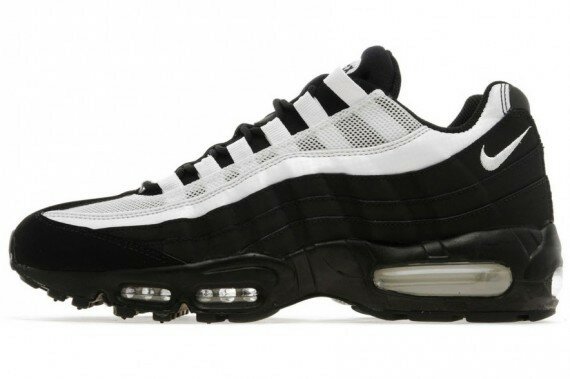 Chaussures Nike Air Max 95 Homme Blanc Noir