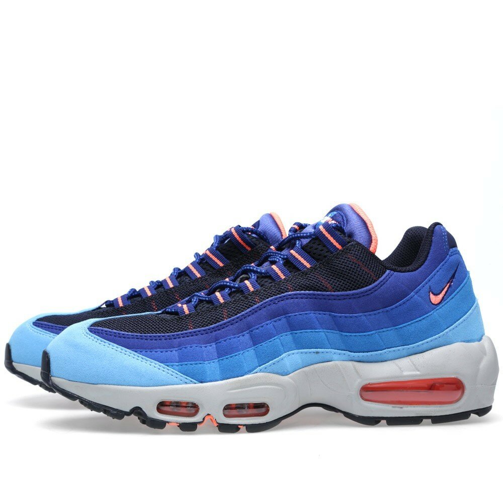 Chaussures Nike Air Max 95 Homme Code de Style: 609048-406 L'Université Bleu / Mangue Lumineuse