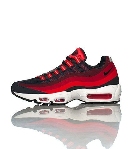 Chaussures Nike Air Max 95 No Sew Homme Code de Style: 616190001 Noir Blanc Rouge