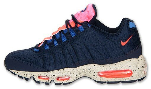 Chaussures Nike Air Max 95 EM "Beaches of Rio" Femme Code de Style: 554971-164 Noirci Bleu / Blanc / Rouge Total / Plage