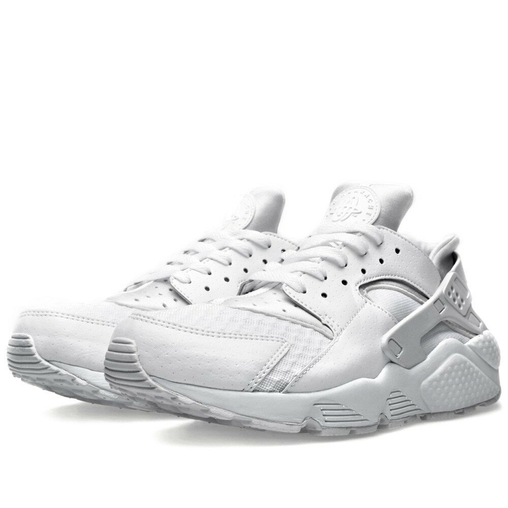 Nike Air Huarache All White Basket Homme Code de Style: 318429-111 Blanc Et Platine Pur
