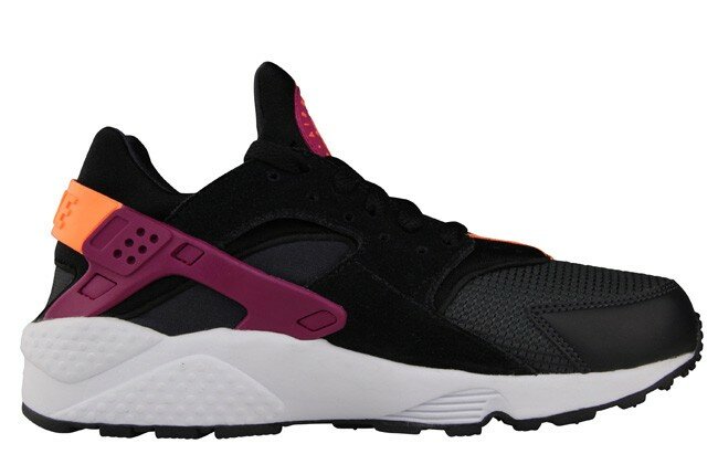 Basket Nike Air Huarache Femme Rouge Framboise Noir Blanc Orange Vif