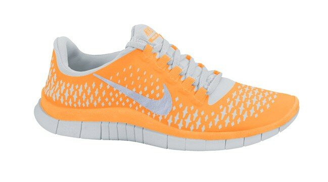 Chaussure de Course Nike Free 3.0 V4 Homme Argent Gris Orange