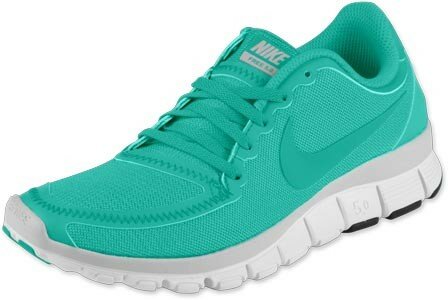 Nike Free 5.0 V4 Femme chaussures Blanc Gris Vert Turquoise