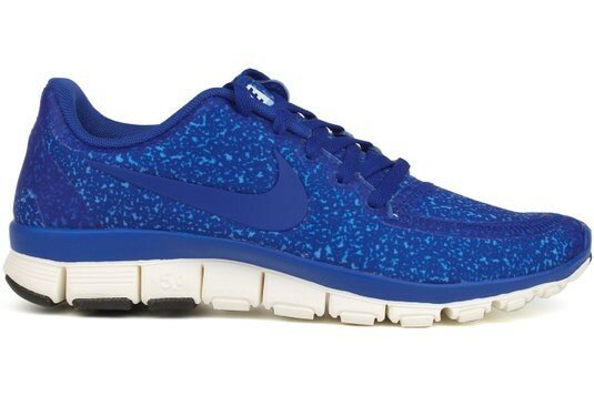 Nike Free 5.0 V4 Print Femme Chaussures Code de Style: 511281 403 Hyper Bleu / Glace Bleue-Voile