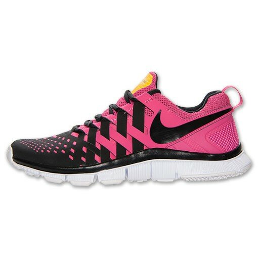Nike Free Trainer 5.0 Livestrong Chaussures de Running Femme Code de Style: 579805-607 Rose Vif / Noir-Universitaire De Ma?s / Blanc