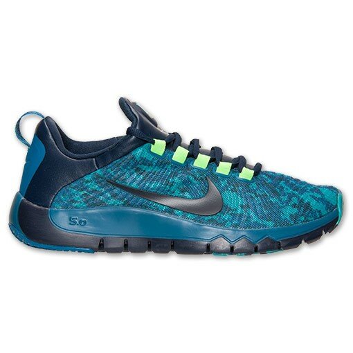 Chaussures Nike Free Trainer 5.0 TB Camo Homme Code de Style: 644682 403 Obsidienne / Noir Vert / ?lectrique
