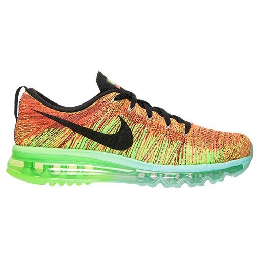 Nike Flyknit Air Max Multicolore Chaussures de Running Homme Code de Style: 620469 800 Pourpre Hyper / Vert Noir-?lectrique