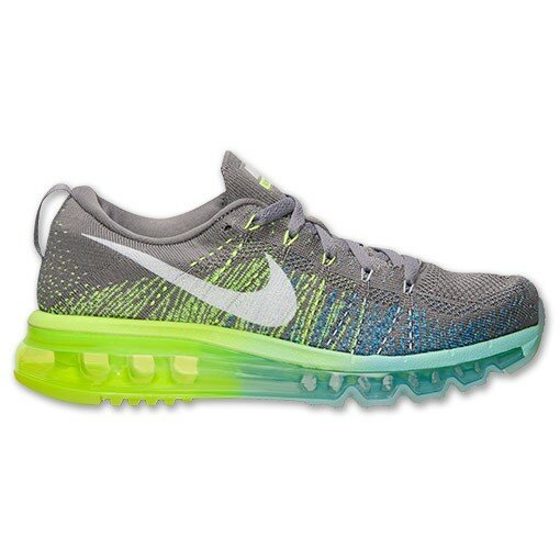 Nike Flyknit Air Max Chaussure de Course Femme Code de Style: 620659 017 Glace De Glacier / Lumière Charbon-Jeu Royal