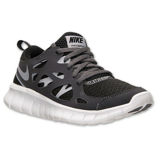 Chaussure de Course Nike Free Run 2 Homme Noir / Loup Gris / Blanc / Gris Foncé
