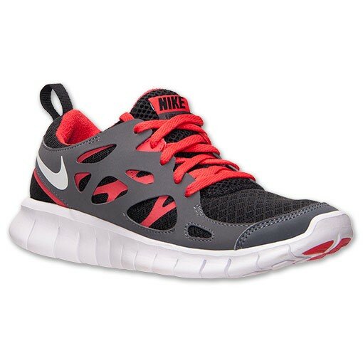 Chaussures de Running Nike Free Run 2 Homme Noir Blanc Rouge / Lumière