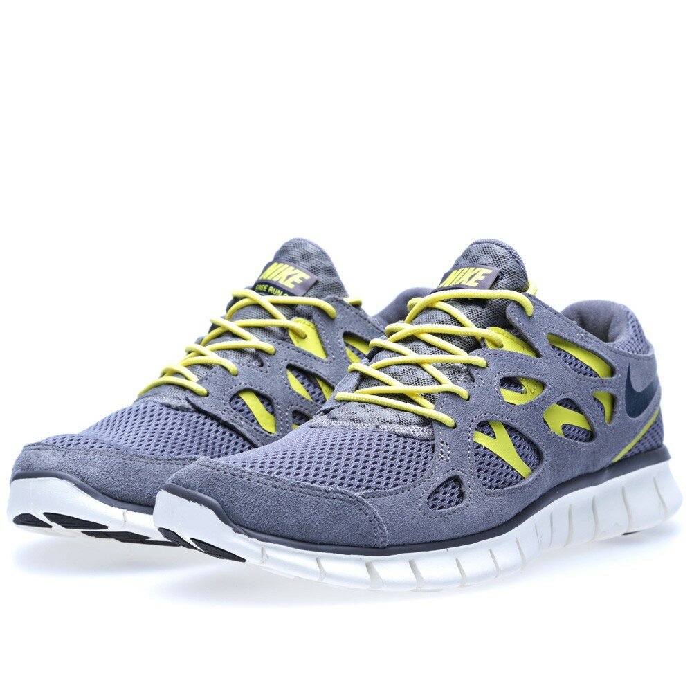 Chaussures de Running Nike Free Run 2 Homme Code de Style: 537732-007 Fra?che Gris Armurerie Et La Marine