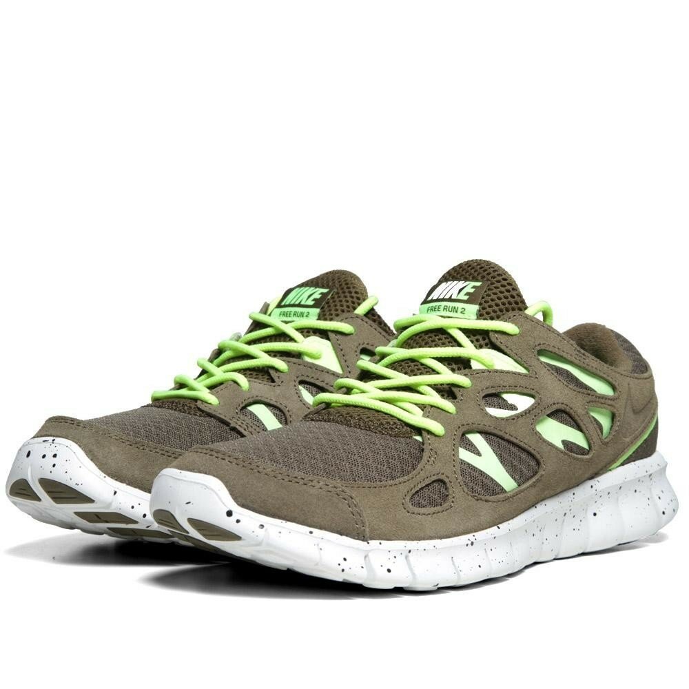 Chaussures Nike Free Run + 2 EXT Homme Code de Style: 555174-337 Escadron Vert