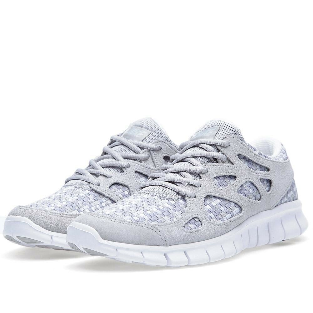 Chaussures Nike Free Run+ 2 Woven Homme Code de Style: 573920-001 Platine Pur Et Granit