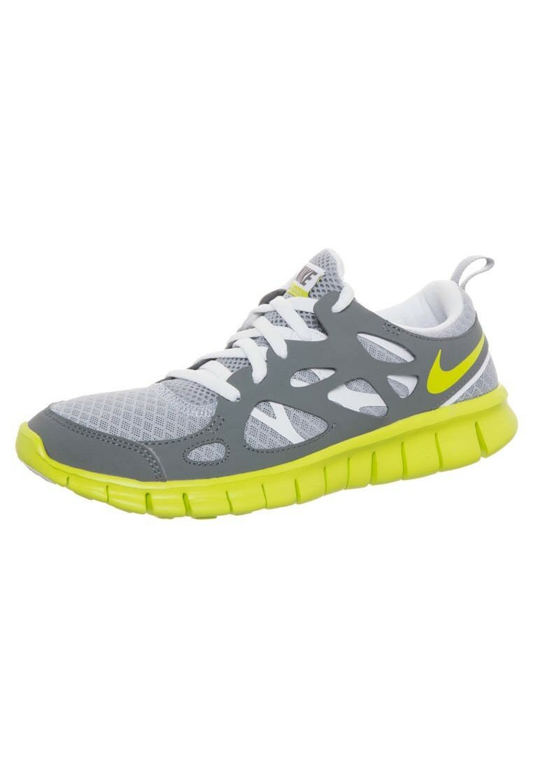 Nike Free Run 2+ Chaussures de Running Femme Vermine Loup Gris Vert