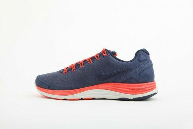 Chaussures Nike Lunarglide 4 Ext Homme Code de Style: 554957-418 Obsidienne / ?quipe D'Orange