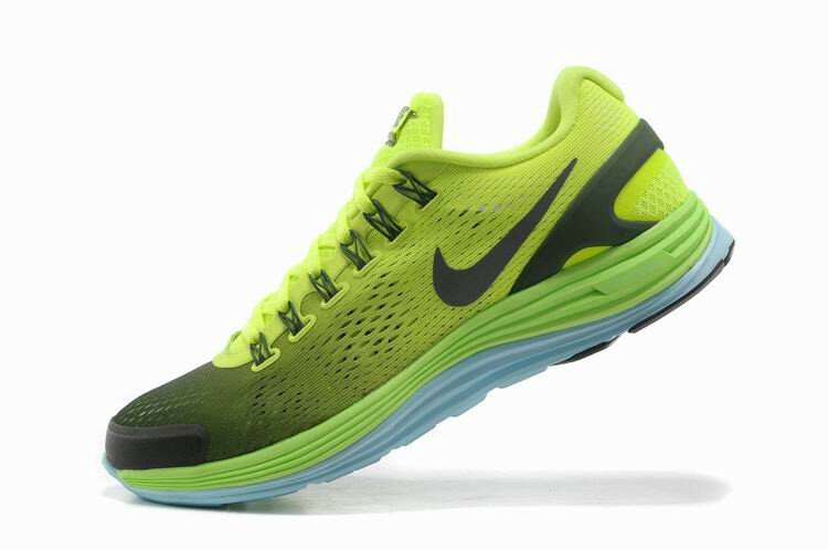 Nike Chaussures Homme Lunarglide+ 4 Fluo Gris Celeste