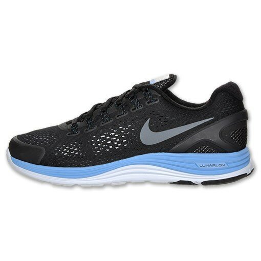 Chaussures Nike Lunarglide 4 Shield Femme Noir / Gris Foncé / Bleu