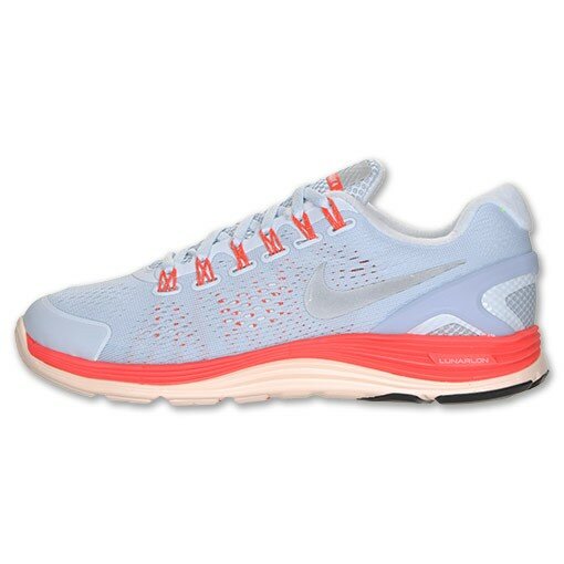 Chaussures Nike Lunarglide 4 Shield Femme Teinte Bleue / Argent / Rouge