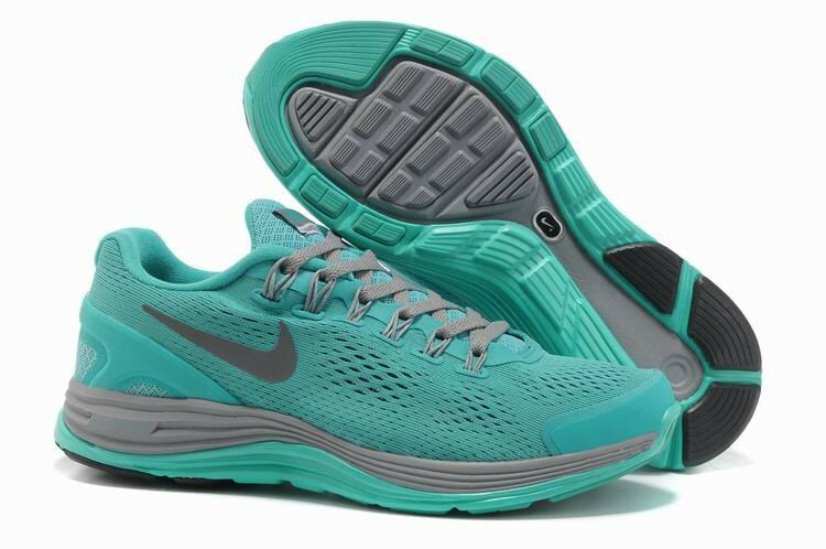 Chaussures Nike Lunarglide 4 Femme Gris Vert Sarcelle