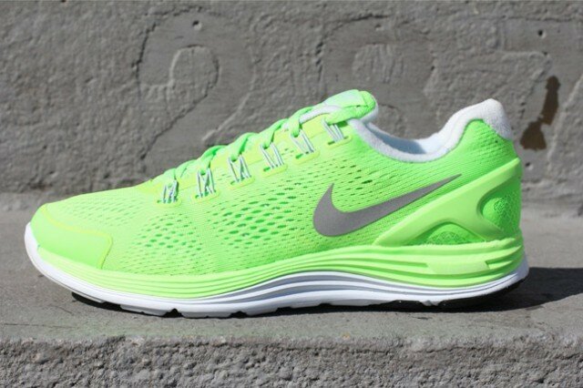 Nike Lunarglide+ 4 Chaussures de Running Femme Vert ?lectrique