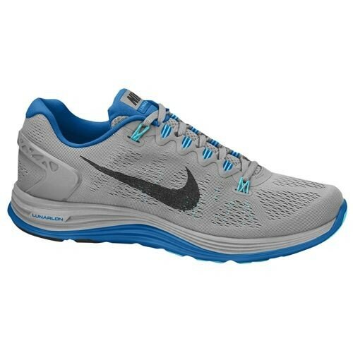 Chaussures Nike Lunarglide+ 5 Homme Code de Style: 99160011 Base Grise / Militaire Bleu / Polarisée Bleu / Noir