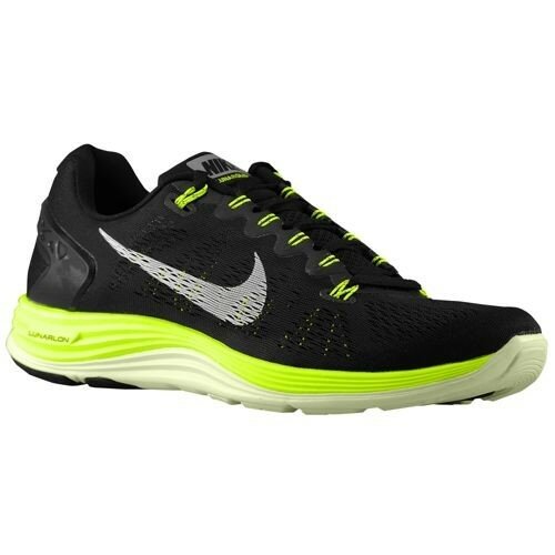 Chaussures Nike Lunarglide+ 5 Homme Code de Style: 99160011 Noir / Fluo / Peine Fluo / Blanc Sommet