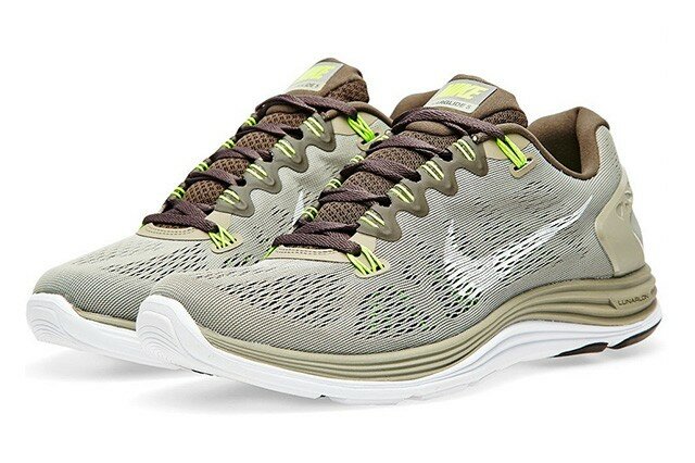 Chaussures Nike Lunarglide+ 5 Femme Grise Mine